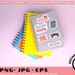 Book Nerd Printable Stickers Bundle Funny Book Stickers Print and Cut ...