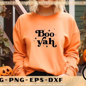 Boo Yah Halloween svg | Halloween Shirt Clipart | Funny Halloween | Witch png | Halloween Mom | Cricut Svg | Digital | Boo | Spooky | Trendy