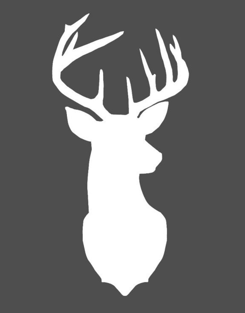 Deer Head Art Print Deer Art Printable Art Deer Print | Etsy