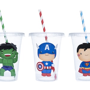 Toddler Superhero Disposable Birthday Party Favor Cup