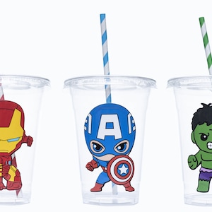 Superhero Disposable Birthday Party Favor Cup