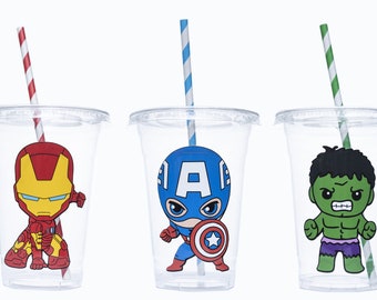 Superhero Disposable Birthday Party Favor Cup