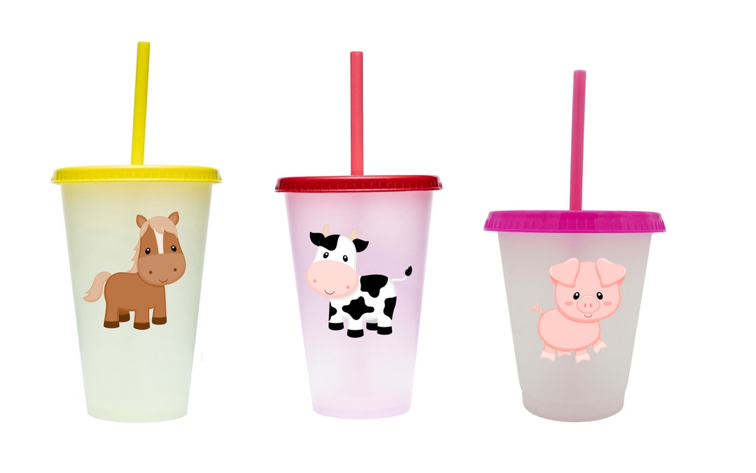 Farm Animal Color Change Cup Etsy