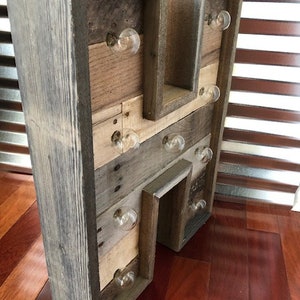 Letras de pie iluminadas de 24" / Letras de marquesina / Letras iluminadas / Rústicas / Letras de madera / Madera recuperada / Decoración para bodas / Decoración para eventos