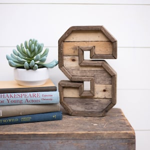 10&quot; Reclaimed Wood Letters | Marquee Letter, Rustic Wood Letters, Woodland Nursery, Rustic Home Decor, Farmhouse Decor, Marquee Letters