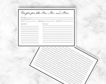 Minimalistische receptkaartsjabloon, activiteit vrijgezellenfeest, bewerkbaar of afdrukken zoals deze is (direct downloaden)