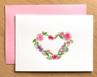 Watercolor Greeting Card Blank Inside 5x7 Printable Greeting Card Mary and Joseph Instant Download Hand Painted W111