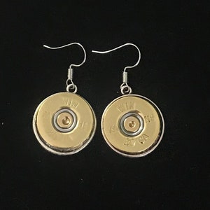 Shotgun shell jewelry, 20 gauge earrings, silver Winchester Remington skeet trap sporting clays shooting hunting jewelry image 2