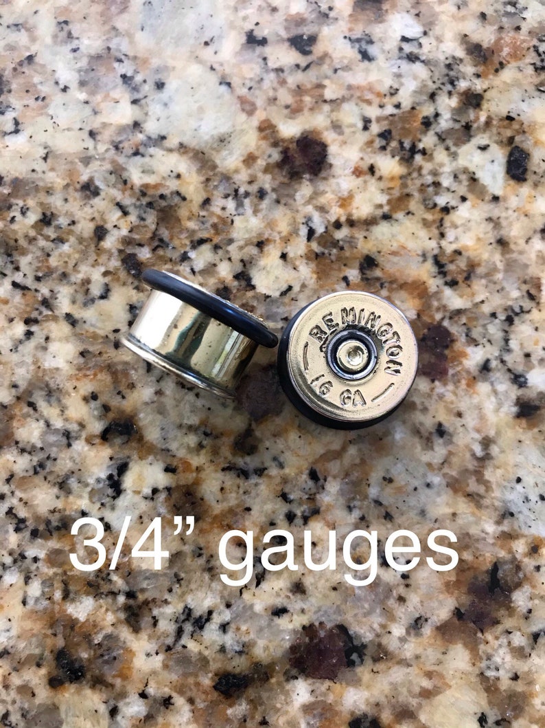 Bullet Ear Gauges 00 Gauges Ammo Gauge Plug Bullet Earring 00G - Etsy