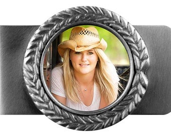 Personalize Pewter Money Clip (Custom Photo)