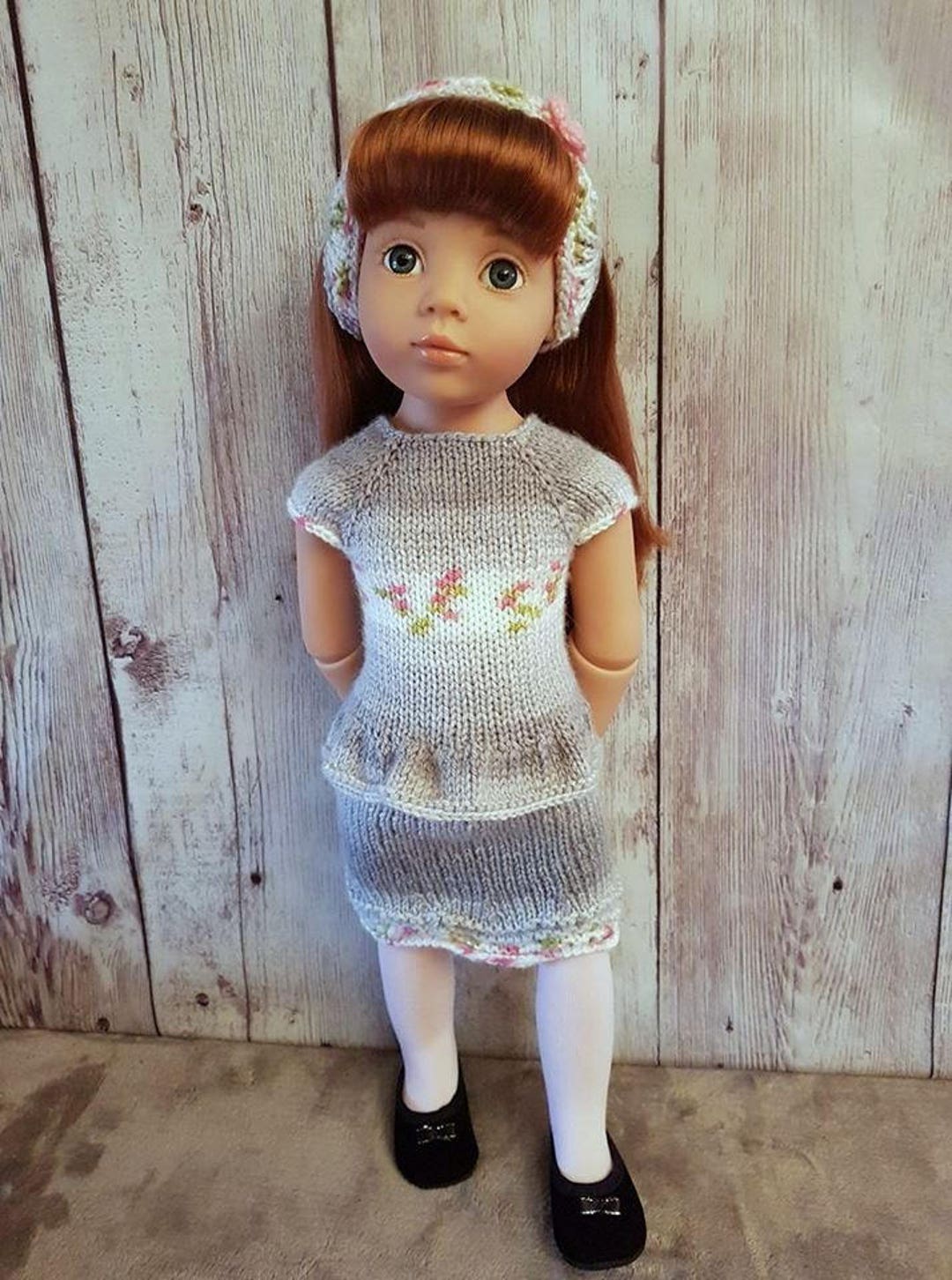 Tenue Printanière Pour Poupée 46 Cm – Fait Main – BB Saffi Meadows, Götz, Kidz...