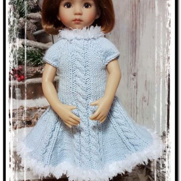Sweet winter dress for dolls Little darling, paola reina, minouche, Chéries mini Maru etc.