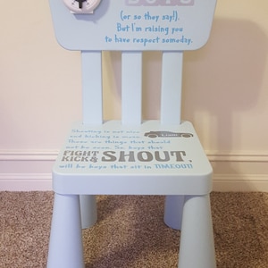 Time Out Chair with Timer Boys With Timer Timeout Chair Kid Chair image 5
