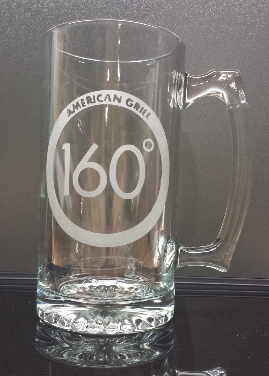 Business Logo Beer Mugs Deep Etched Hand Crafted Etsy