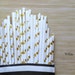 White and Gold Foil Polka Dots Party Straws Mix Graduation Party Decorations/Bridal Shower/Birthday/Wedding/Baby Shower Gold and White Decor