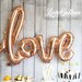 Bridal Shower Decorations, Love Balloon Wedding Photo Props, Dessert Table Decor Rose Gold Mylar Balloon, Birthday, Baby Shower, Valentines