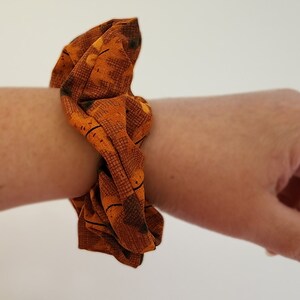 Scrunchies Fall Orange Leaf Scrunchies Pumpkin Scrunchies Autumn Leaf ...