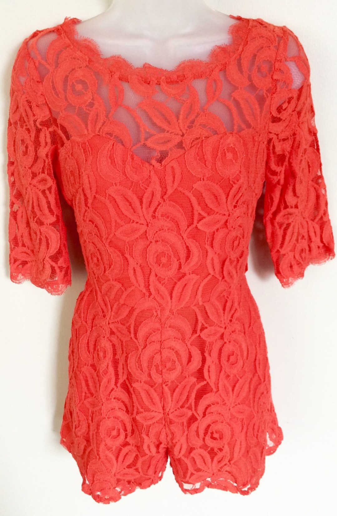 knee length dresses for ladies Mia Lace Crochet Romper main image 1