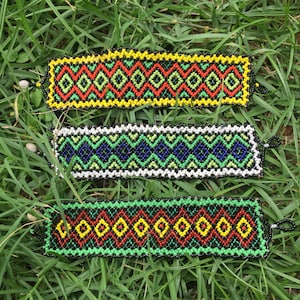 Shipibo Anaconda Pattern Bracelets
