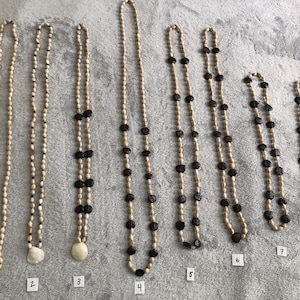 Sacred Seed Yama Plata and Rosaria Necklaces