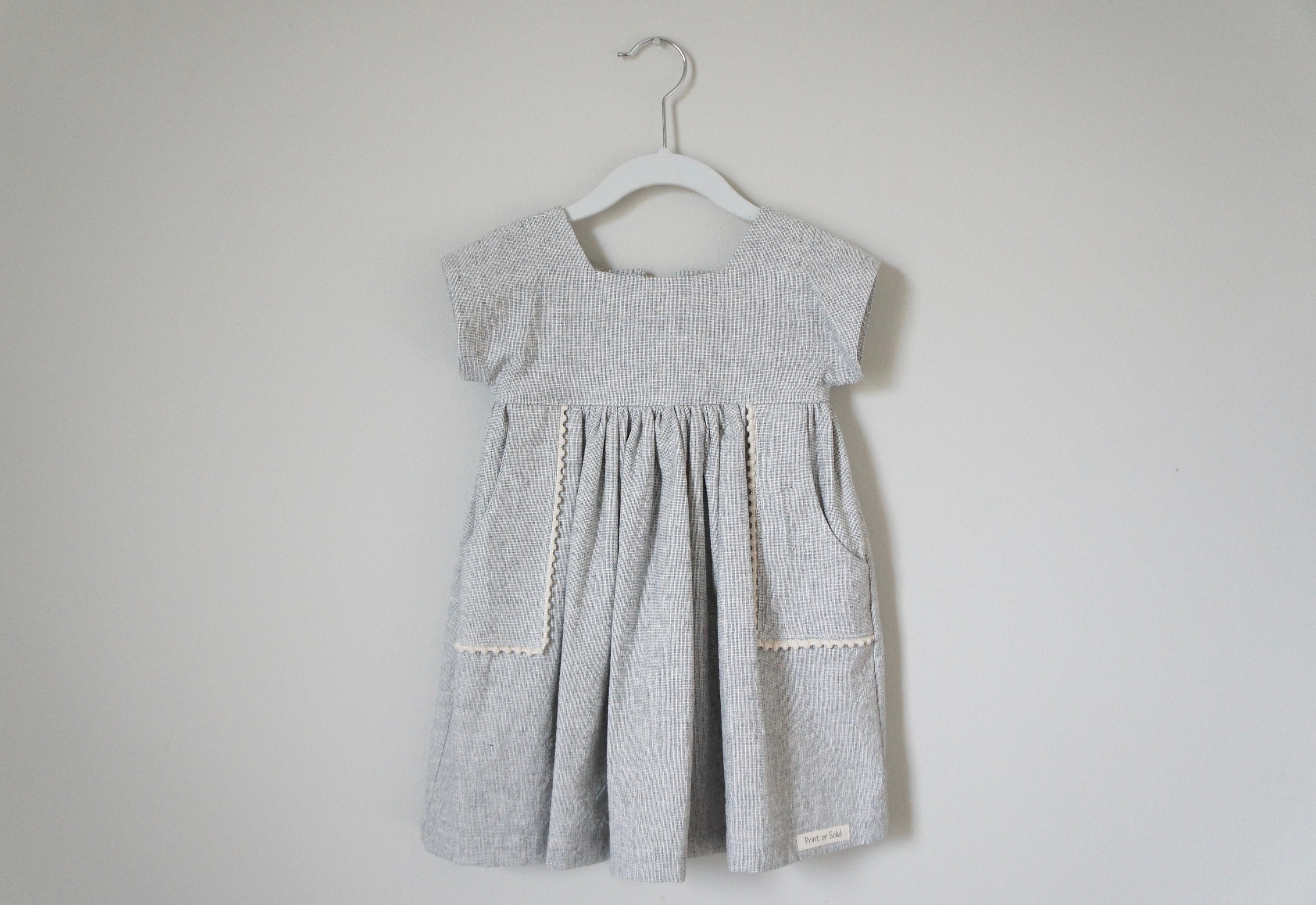 Pretty Handmade Linen Toddler Dress little girl dress linen Etsy