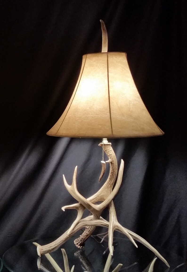 The Mama Bear Mule Deer Antler Lamp