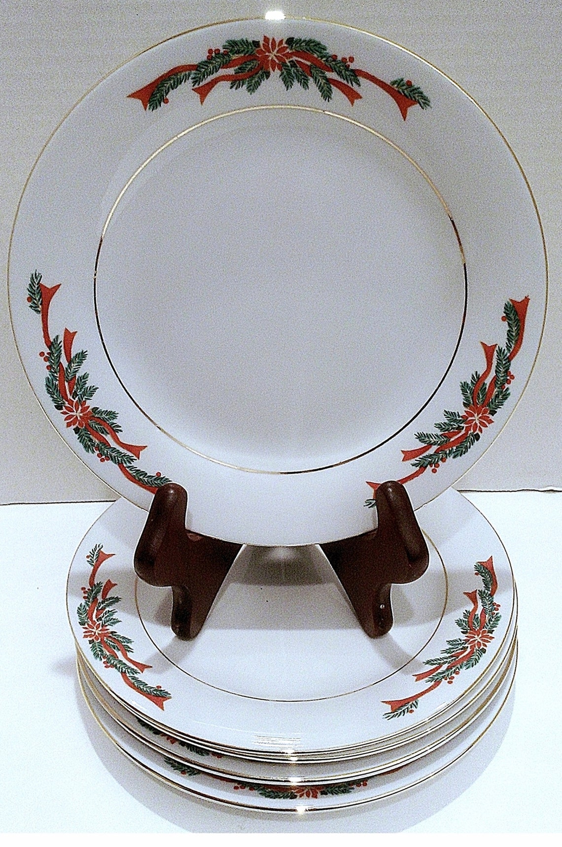 Vintage Salad Plates Christmas Plates Fairfield Fine China Etsy