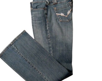 Size 7 Candies Jeans, Gift For Her, Y2K Candies, Boot Cut Jeans, Vintage Jeans, Mom Jeans, Distressed Jeans, Jeans with Fading, Denim Jeans