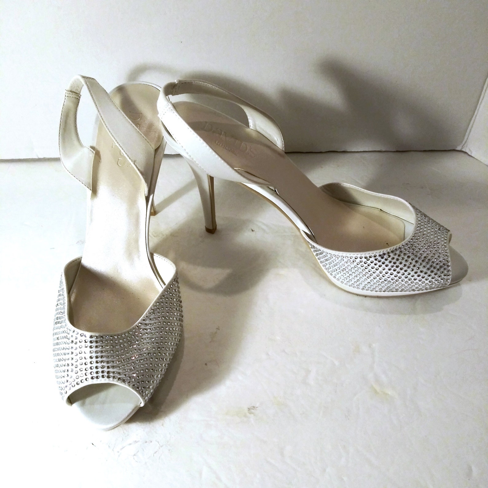 Bridal Shoes Wedding Heels Davids Bridal White Bridal | Etsy