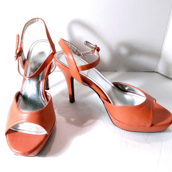 Carla Vintage Slingback Chunky Heels