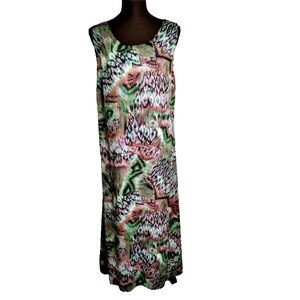 Maxi Dress, Size 14 Maxi, Vintage Dress, Plus Size Woman, Sherri Martin Dress, 1990s Clothing, Feminine Dress, Vacation Dress, Easy Care