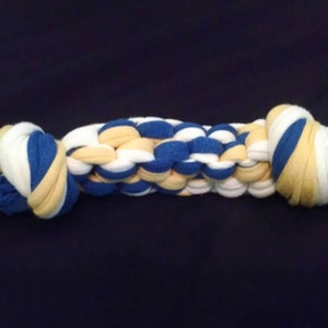AM Naturals - Dog Chew Toy - Square Braid - Recycled T-Shirt - Small