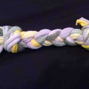 AM Naturals - Dog Chew Toy - Braided Recycled T-Shirt - Small