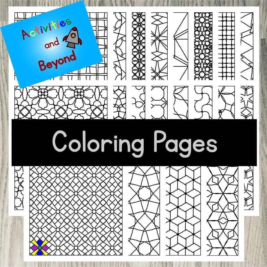 20 Printable Tessellation Coloring Pages - Instant Download, Adult ...
