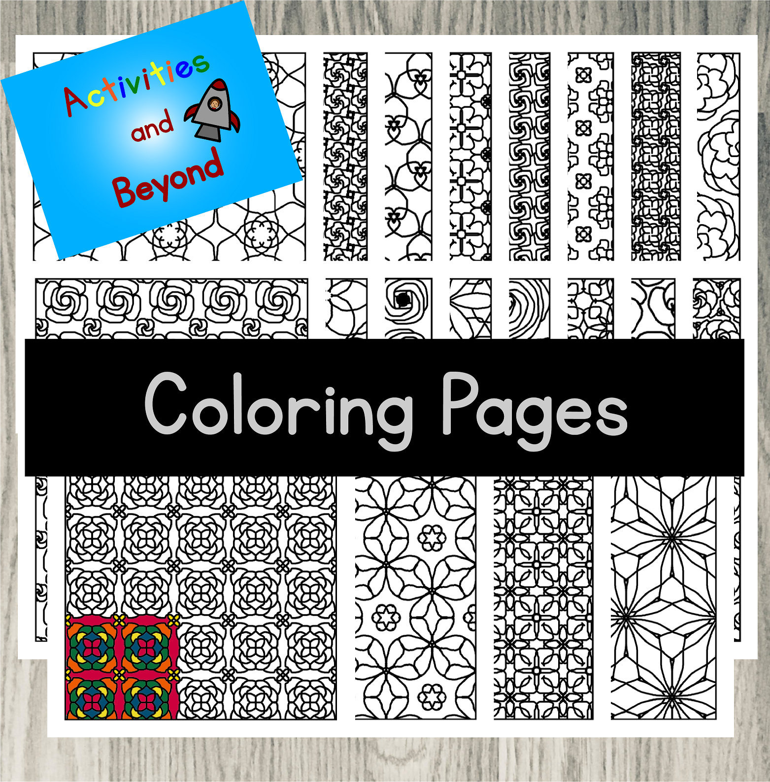 20 Printable Tessellation Coloring Pages Instant Download Etsy