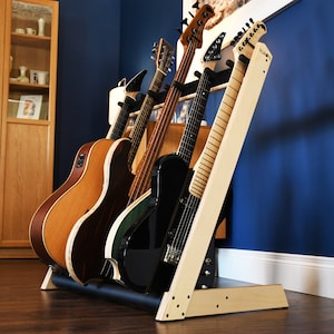 Ruach GR Hartholz Gitarrenständer | Akustik | Elektrische | Bass | Jubiläum | Geburtstag | Weihnachten | Geschenk |