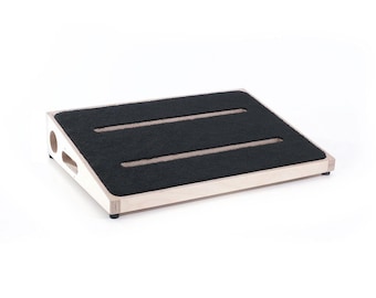 Ruach Natural (Birch) Handmade Hardwood Pedal Board Pedalboard for Guitar Effects and Case Small/Medium/Large/Extra Large
