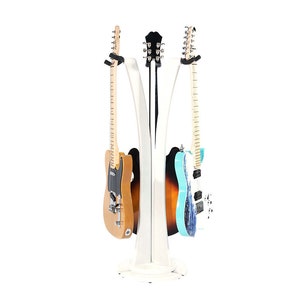 Support Triple Guitare Ruach GS-1 - Bois Cerise Massif - Fabriqué En Irlande
