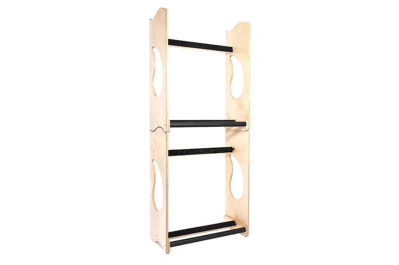 Ruach GR5 Stackable Guitar Rack for 5 Guitars and Cases Black or Birch zdjęcie 9