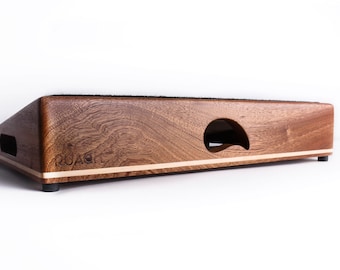 Ruach Foxy Lady Handmade Hardwood Pedal Board Pedalboard for Guitar Effects and Case Small/Medium/Large/Extra Large (Generation 3)