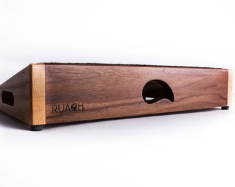 Ruach Kashmir Handmade Hardwood Pedal Board Pedalboard for Guitar Effects and Case Small/Medium/Large/Extra Large (Generation 3)