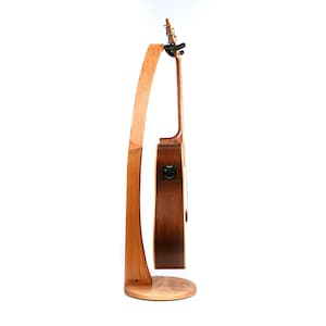 Personalised Ruach GS Hardwood Guitar Stand Acoustic Electric Bass Anniversary Birthday Christmas Gift Cherry