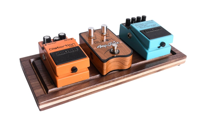 Ruach Kashmir Handmade Hardwood Pedal Board Pedalboard for Guitar Effects and Case Small/Medium/Large/Extra Large Generation 3 image 3