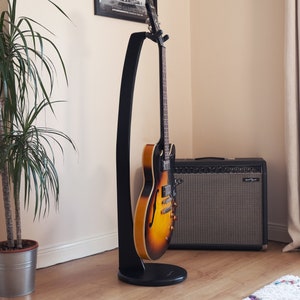 Personalised Ruach GS Hardwood Guitar Stand Acoustic Electric Bass Anniversary Birthday Christmas Gift image 1