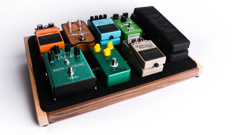 Ruach Kashmir Handmade Hardwood Pedal Board Pedalboard for Guitar Effects and Case Small/Medium/Large/Extra Large Generation 3 image 5