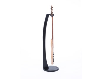 Ruach GS-2 Wooden Bass Guitar Stand, Handmade from Mahogany - Black | White