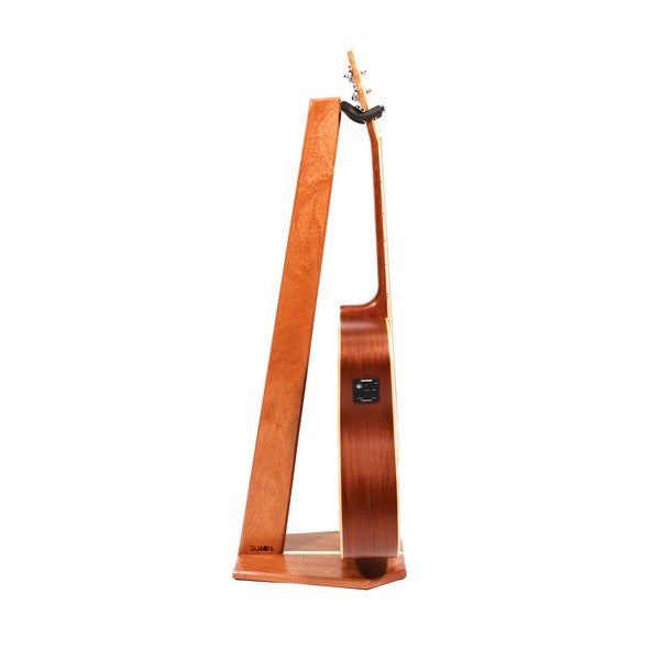 Ruach GS-5 Wooden Hardwood Guitar Stand Holder for Acoustic and Electric Guitar