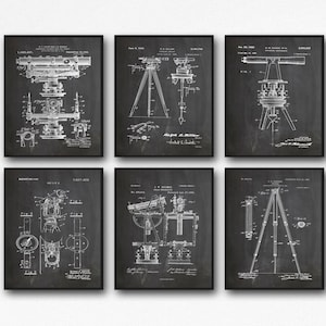 Surveyor Gift Construction Decor Construction Posters Construction Prints Surveying Art Surveying Patent Surveyor Poster Building WB233A6