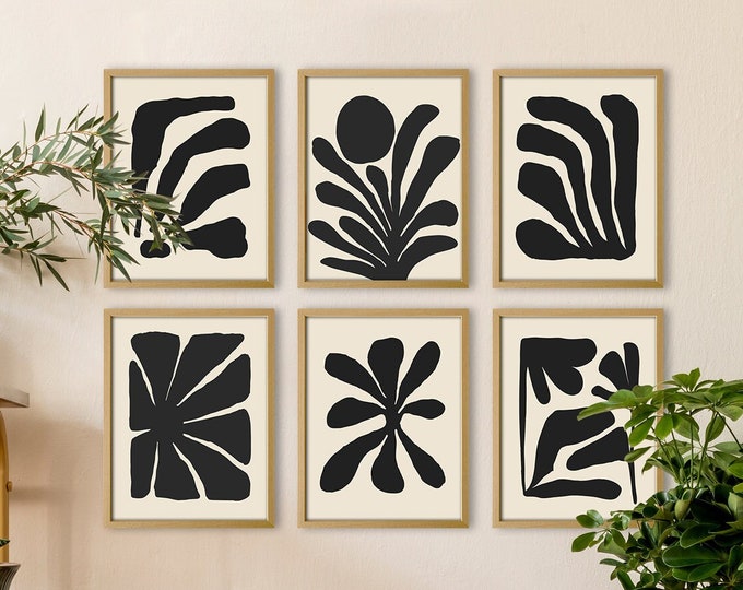 Boho Botanical Bliss Set of 6 Enchanting Floral Art Prints - Stunning Wall Art Collection