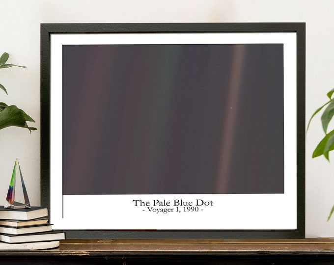 The Pale Blue Dot Photo - Carl Sagan - NASA Photo - Space Decor